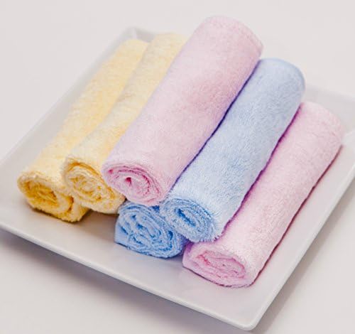 Bamboo Moon Washcloth Set, Super Soft, Great for Sensitive Skin, Hypoallergenic, Durable - for Women, Men, Babies and Children.