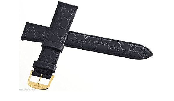 Genuine Longines Black Leather 