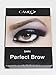 Cameo Cosmetics Perfect Brow- Dark Brown Eyebrows Color Brush Stencils Tweezer Brush