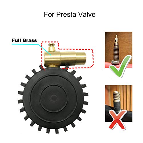 GODESON Presta Valve Tire Pressure Gauge with Bicycle Air Pressure Relief for Road Cycling Tires,Range to 160 PSI/11BAR