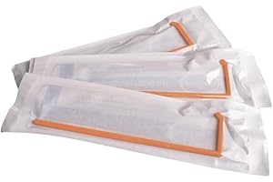 Bloepum Polypropylene Sterile Disposable L-Shaped Cell Spreaders, Disposable Plastic Coating Rod, Cell Spreader 100PCS