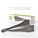 2 in 1 Bonke Tongs and Spatula - Perfect Salad, Fish, Spaghetti, Meat Steak Turner, Asparagus, Appetizer, Vegetable Tongs or Spatulas in Kitchen when Cooking - Flexible Nylon