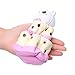 AOLIGE Squishies Slow Rising Jumbo Kawaii Cute Bear Head Cake Panda Creamy Scent for Kids Party Toys Stress Reliever Toy