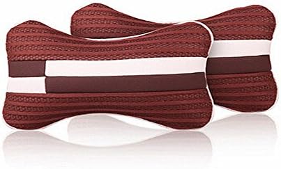 Keishun JZ322 brown color hollow out garment fabric car seat pillow cushion car pillow neck rest with two pieces