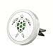JAOYU Car Aromatherapy Essential Oil Diffuser Stainless Steel Locket Air Freshener with Vent Clip 8 Felt Pads Turtle Jewelry for Women Girls Gifts
