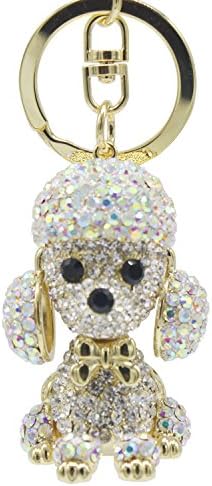 Nobless Poodle Keyholder Pure Handmade Key Chain Pendant Handbag Accessory for Women's Bag or Cellphone or Car Pendant