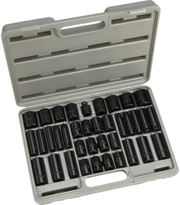 Klutch Impact Socket Set - 3/8in. and 1/2in. Drives, 38-Pc.