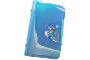 VNC 20 Slots Stamping Nail Art Light Blue Nail Art Stamp Plate Collection PVC Clear Color Image Plate Organizer for 6X12cm Size Stamping Plate Collection