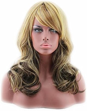 SQDeal Costumes Accessories Hair Wig Extenstion for Women Lady Girl Cosplay Party (45CM Big Wave)