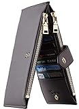 Travelambo Womens Walllet RFID Blocking Bifold Multi Card Case Wallet with Zipper Pocket (Chelsea coffee)