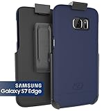 Samsung Galaxy S7 EDGE Case, Encased Ultra-thin [SlimSHIELD] Case & Belt Clip Holster (2016) Ultimate Style + Protection (Deep Blue)