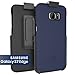 Samsung Galaxy S7 EDGE Case, Encased Ultra-thin [SlimSHIELD] Case & Belt Clip Holster (2016) Ultimate Style + Protection (Deep Blue)