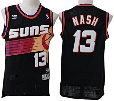 Suns 13 Steve Nash Black Hardwood Classics Jersey Size-L