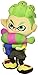 Little Buddy Splatoon 2 Series Inkling Boy Neon Green Plush, 10