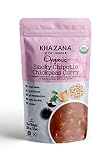 Khazana Gourmet Indian Food Ready to Eat Packaged Meals |USDA-Organic/Vegan/KETO|- Smoky Chipotle Chickpeas Curry &bull; 10oz(6 Pack) &bull; [Prepared Microwave Dishes, Healthy & Tasty Bite of Indian Kitchen]