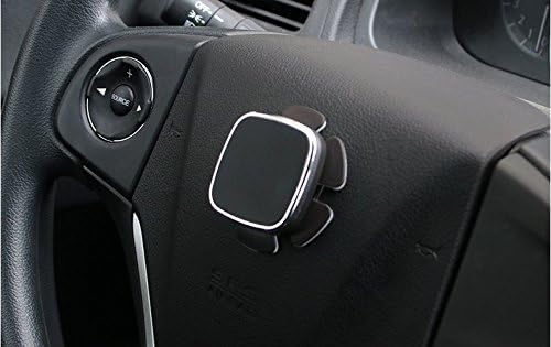 YeSmileC Magnetic Car phone holder/Universal Car Cell Phone Magnetic Mount Holder on Steering Wheel/Dashboard for iPhone/Samsung/HTC/Sony/Moto/LG Most Type of Smartphones and GPS (Silver Grey)