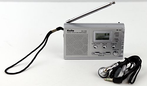 Kaito KA208 Super Mini Size AM/FM Radio with LCD Digital Display for Fine Tuning