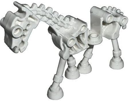 Amazon Lego 動物 ミニフィギュア 暗闇で光るスケルトンホース ブロック おもちゃ