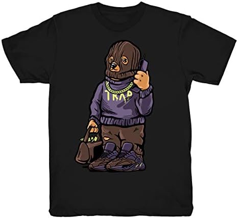 Mauve 700 Kanye Trap Bear Shirt to Match Yeezy Boost 700 Mauve Sneakers Black t-Shirts