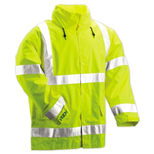 TINGLEYTINGLEY Vision J23122 High Visibility Safety Jacket, Large, Fluorescent Yellow-Green