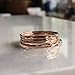 1 Stacking Ring 14k Rose Gold Filled, Dainty Little Plain Band, Size 9