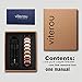 VITEROU Mens 99.95% Solid Pure Copper Magnetic Therapy Bracelet with Strong Healing Magnets for Arthritis Pain Relief,3500 Gauss,8.5 Inches