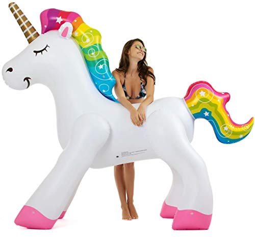 Giant Inflatable Unicorn Sprinkler with Rapid Valve, Perfect for Party Fun
