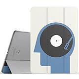 MoKo Case Fit iPad Pro 9.7 - Slim Lightweight Smart Shell Stand Cover with Translucent Frosted Back Protector Fit Apple iPad Pro 9.7 Inch 2016 Release Tablet, Phonograph (with Auto Wake/Sleep)
