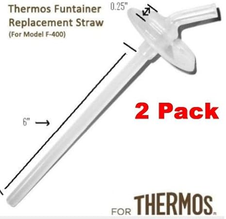 thermos funtainer bottle replacement straws