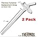 Thermos Funtainer Beverage Bottle Replacement Straw (2-PACK) For F400 Cap (Read Carefully)