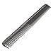 Anself Hair Comb Professional Salon Hairdressing Comb Metal Hair Cutting Comb (Black)
