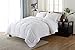 Down Alternative Comforter (White,King) - Quilted Comforter - Hypoallergenic, Plush Siliconized Fiberfill Duvet Insert - Baffle Box Stitched Exclusively by The Great American Store RN# 148186