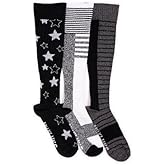 MUK LUKS Women's Cotton Compression Knee-High Socks