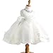 Baby Girl Dress Christening Baptism Gowns Sequined Formal Dress White 6-12 Months