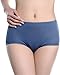 HOEREV Bamboo Fiber Women Underwear String Panty Pack of 3, pack of 3 Black, Large