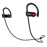 HIPPOX Bluetooth Headphones, Moov Waterproof V4.1 IPX7 Wireless Sports Earbuds Headset with Mic (Noise Cancelling) for iPhone Samsung Galaxy and Android Phones