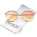 zeroUV - Modern Temple Brow Bar Rimless Gradient Colored Flat Lens Aviator Sunglasses 59mm