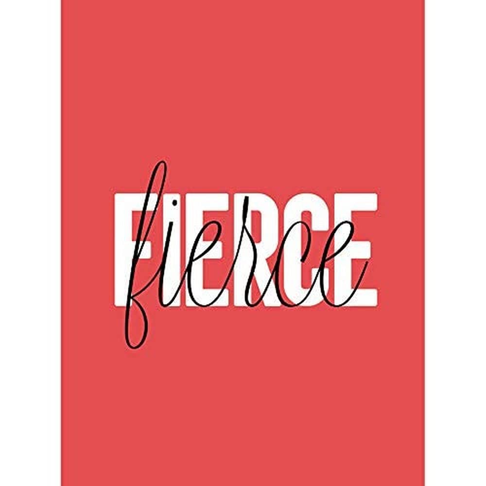 Wee Blue Coo Solid Simple Words Fierce Art Print Canvas Premium Wall Decor Poster