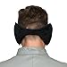 Cabf Winter Ear Warmers,Cold Weather Ear Muffs,Earmuffs, Winter Accessory Outdoor Ear Muffs, Unisex and Thickened Style. (Plain Black)