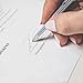 Ace Teah Ballpoint Pens, Stainless Steel Business Pens Bulk Black Ink Silver Uniform Pen, Christmas Gifts for Men Police, 1.0 mm Medium Point, 3 Pens with 3 Extra Refills