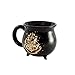 Harry Potter Cauldron Mug–Ideal Drinkware for Muggles, Coffee, Tea, Hot Chocolate, Soup – A Magic Novelty Gift for Slytherin and Gryffindor Potterheads – Black w/Dazzling Gold Hogwarts Quote, 22 fl oz