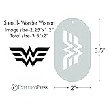 Stencil - Wonder Woman logo, Medium