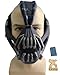 Xcoser Bane Mask Replica Gunmetal Version Adult Size for Batman the Dark Knight Rises