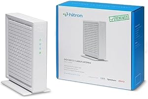 Hitron CODA56 Multi-Gigabit DOCSIS 3.1 Modem | 2.5 Gbps Max Internet Speeds | Certified with Xfinity, Charter Spectrum, Cox &