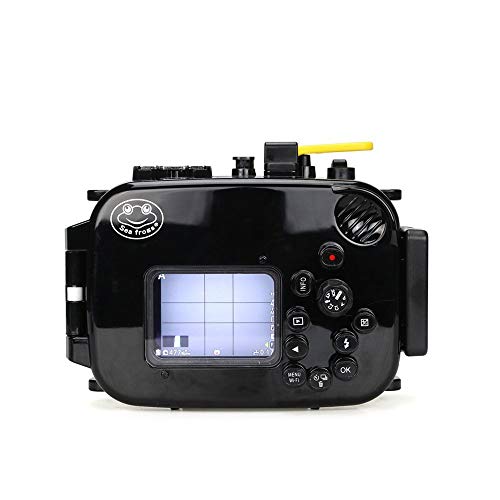 SeaFrogs Waterproof Underwater Camera Case for Olympus TG5 with 67mm Red Filter Combo, Applied to 60m/195ft