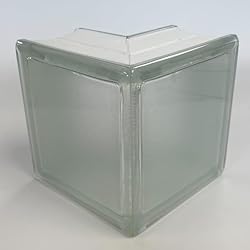 Seves Glass Block 6x6x3 Arctic Sharp Corner 90