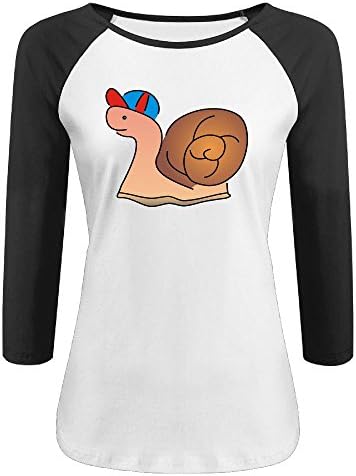 Luyudong Cute Snail The Sleeves Of The Woman's Sleeve Shoulder XXL Black