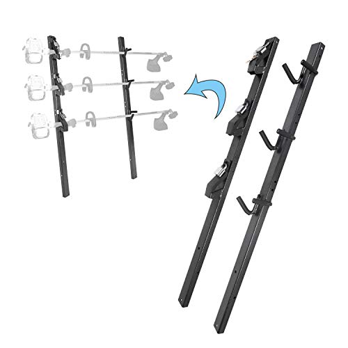 ECOTRIC 3-Place Trimmer Rack Holder Carrier Mount On Pickup/Trailer w/Lock 1 Pair