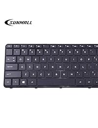 SUNMALL Mate - Teclado para portátil HP Pavilion 250 G3,255 G3,250 G2,255 G2 15-D 15-E 15-G 15-R 15-N 15-S 15-F 15-H 15-A Series US Black teclado con marco (6 meses de garantía)