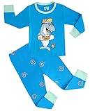 Shark Pajamas For Boys Cotton Sleepwear Clothes Kids 2 Piece Pants Set Size 2-8T